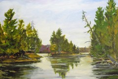 Reid's Lake Above the Dam